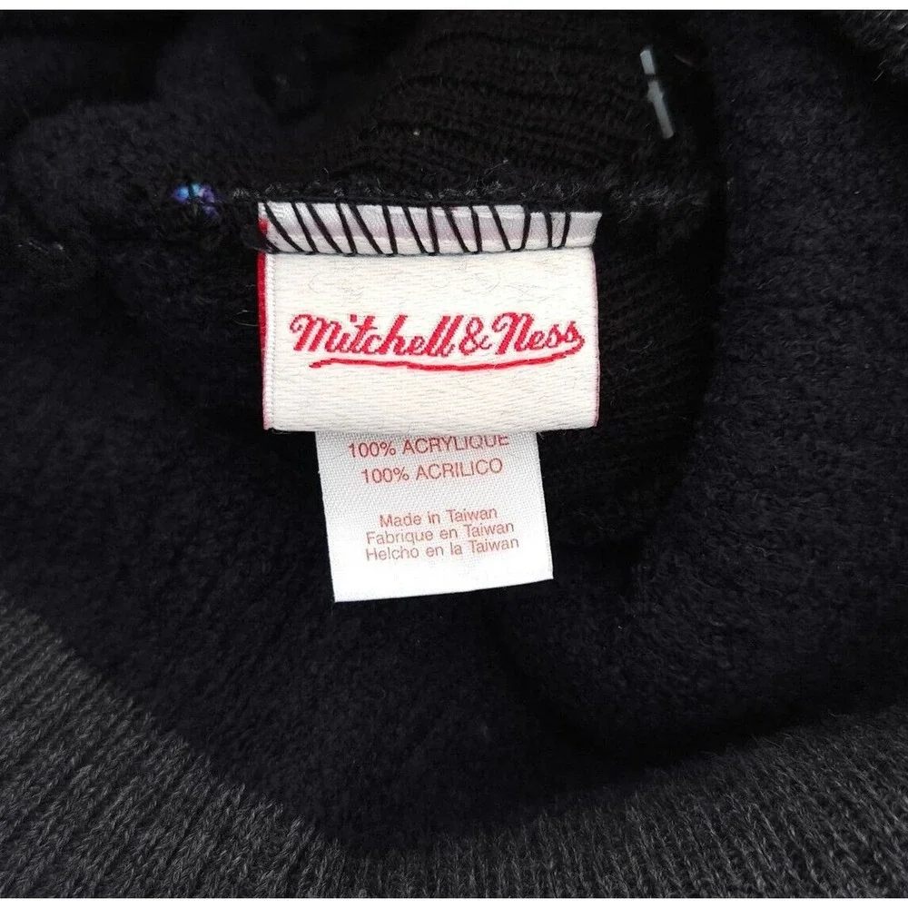 Utah Jazz Mitchell & Ness NBA Basketball Pom Knit Beanie Hat Winter Snow Ski Cap